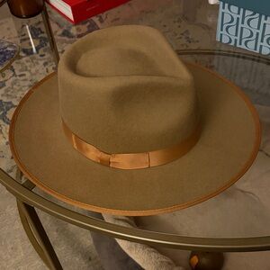 GIGI PIP Camel Wide-Brim Hat